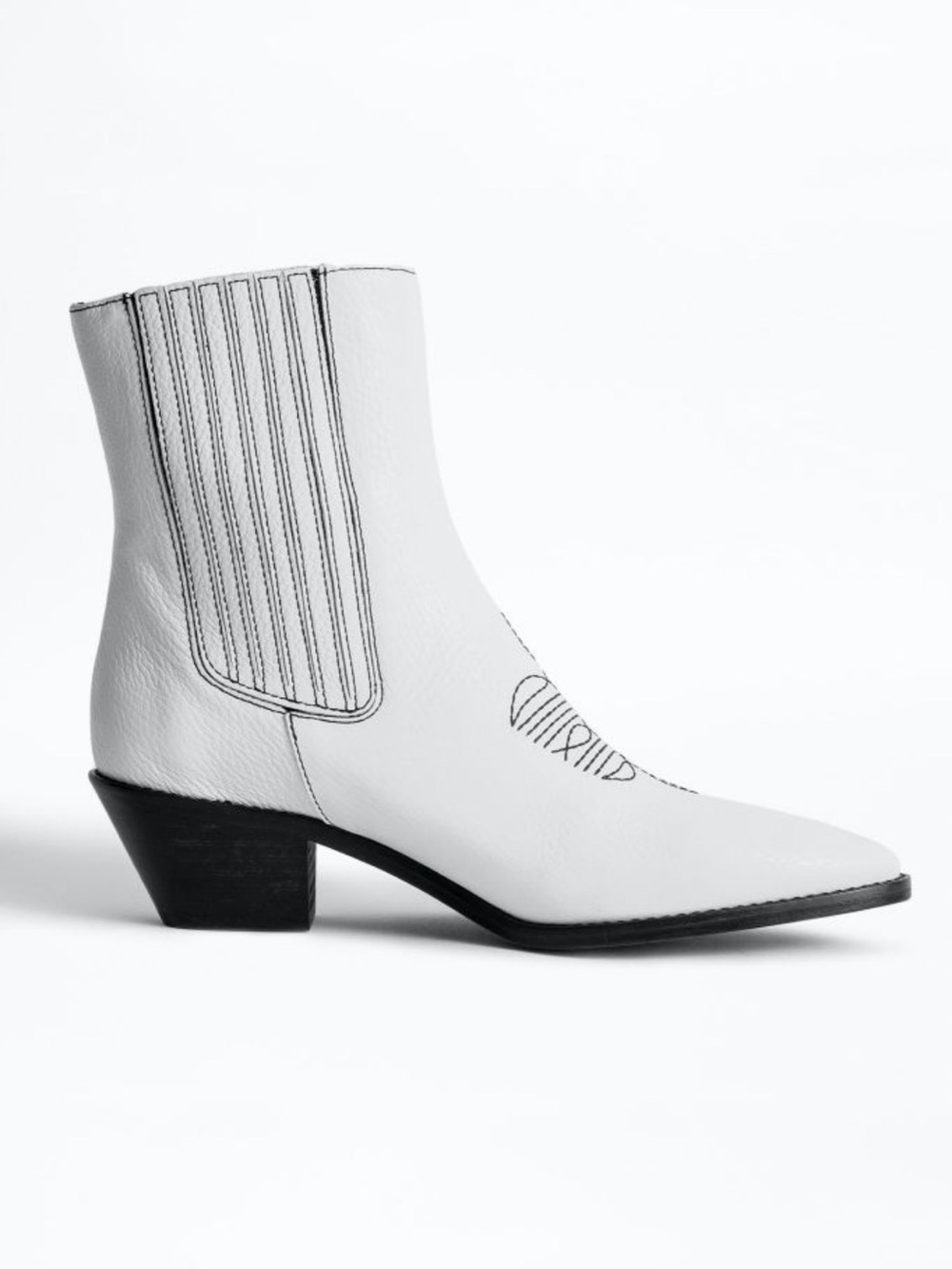 Zadig & Voltaire Tyler Ankle Boots, White